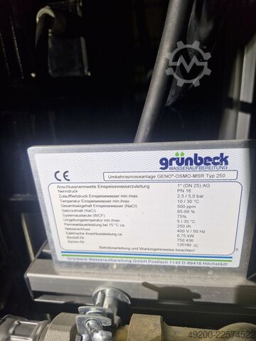 Sistem de osmoză inversă Grünbeck GENO-OSMO-MSR 250