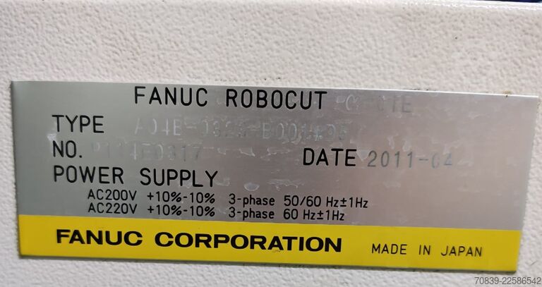 Máquina de corte por fio FANUC RoboCut Alpha