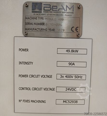 3D tiskárna kovů Beamtec MODULO 400