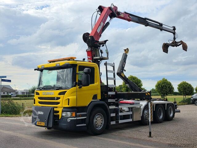 System ramion hakowych Scania P450 8x2!!KRAAN/HAAK!! EX GEMEENTE!!EURO6!!