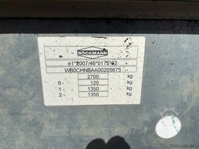 Nyitott pótkocsi BÖCKMANN HL AL 4121 Ptitsche