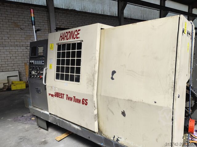 CNC-draaibank met Fanuc-besturing Hardinge Conquest Twin Turn 65