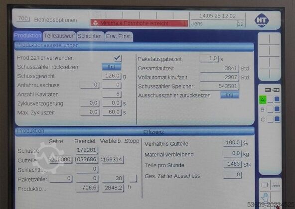 Injection moulding machines up to 5000 KN Haitian Haitian MA 3200 III 2250, Hilector V-1000IS, 2022