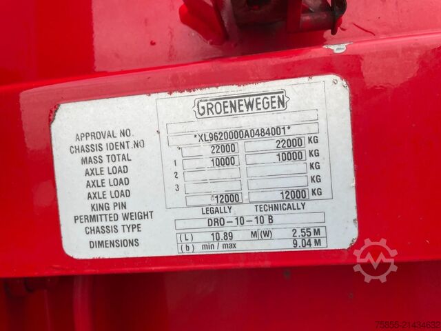 Gesloten bak Groenewegen DRO-10-10 B 1-Axle City / Box / Koffer / Steeri...