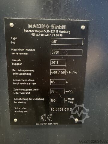 Vízszintes megmunkálóközpont Makino a81