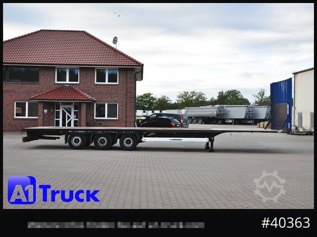 Oplegger met vlakke laadvloer KRONE Megatrailer, Plateau, Liftachse, Staplerhalterung,