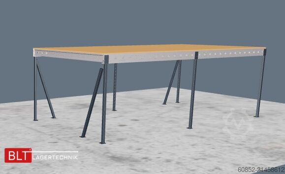 Platformă de depozitare 5x10m Lagerbühne , Belastung : 500kg/qm Unterkante: 3m ,ca. 50qm , Systembühne