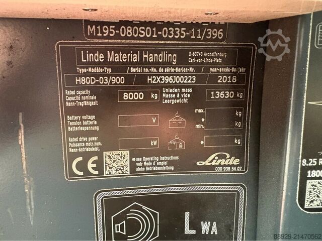 Linde H80-900 diesel LINDE H80D-900