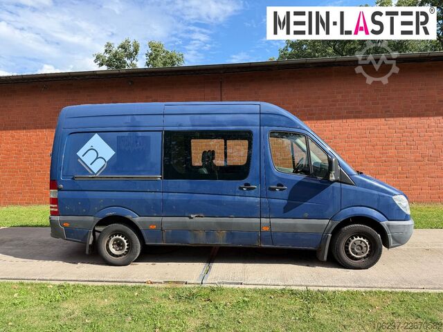Furgone a tetto alto MERCEDES-BENZ Sprinter 313 hoch+lang Mixto 5 Sitzer Klima AHK