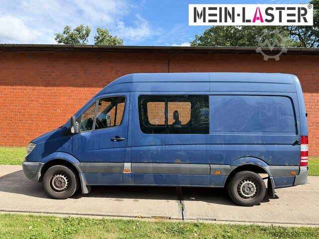 Furgone a tetto alto MERCEDES-BENZ Sprinter 313 hoch+lang Mixto 5 Sitzer Klima AHK