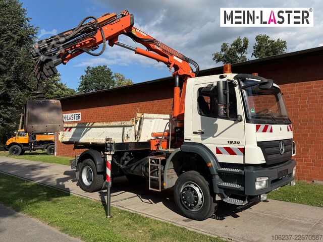 Τρίπλευρο ανατρεπόμενο φορτηγό MERCEDES-BENZ 1829 4x4 Atlas 120.2E 13m-1t 5+6 StK +FB