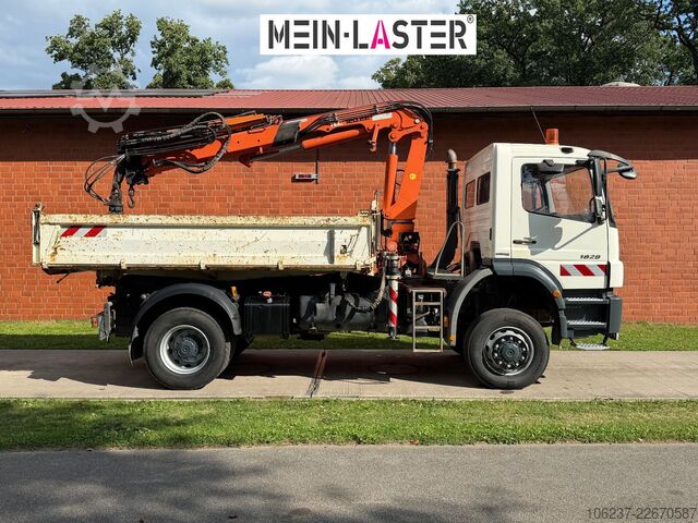 Τρίπλευρο ανατρεπόμενο φορτηγό MERCEDES-BENZ 1829 4x4 Atlas 120.2E 13m-1t 5+6 StK +FB