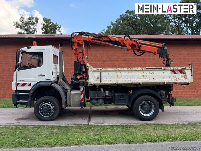 Τρίπλευρο ανατρεπόμενο φορτηγό MERCEDES-BENZ 1829 4x4 Atlas 120.2E 13m-1t 5+6 StK +FB