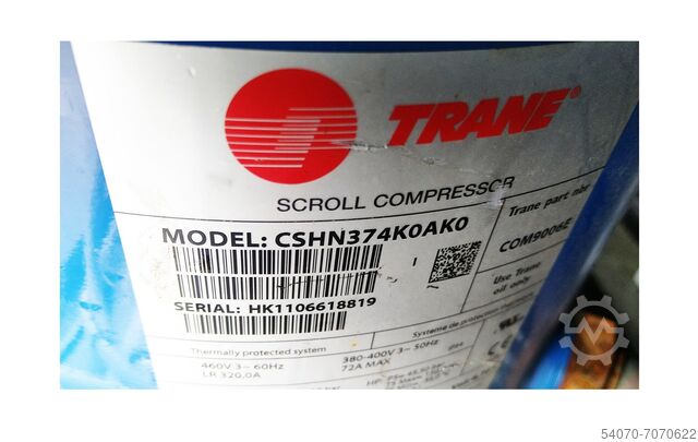 Refrigeratore Used Aircooled Chiller Trane CXCM 090 315/350 KW 2017 yom