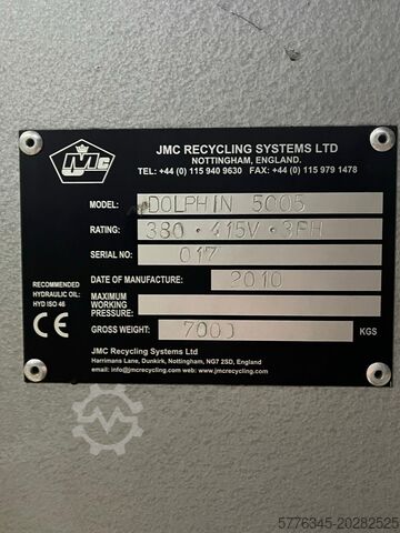 Bar casting machine JMC Dolphin 5005-Lite JMC Recycling Systems Ltd. (England) Dolphin 5005-Lite