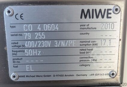 Miwe Condo CO4.0604 Miwe CO 4.0604