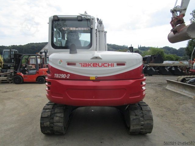 Minikotró Takeuchi TB 290-2 hydraul. Schnellwechsler + POWERTILT + 4