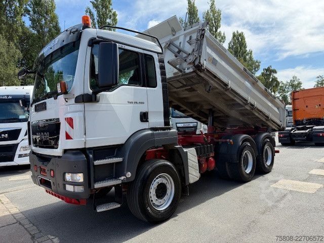Driezijdige kipper MAN 26.480 6x4BB Meiller Schalt Klima AHK Hydraulik