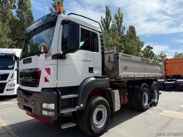 Driezijdige kipper MAN 26.480 6x4BB Meiller Schalt Klima AHK Hydraulik