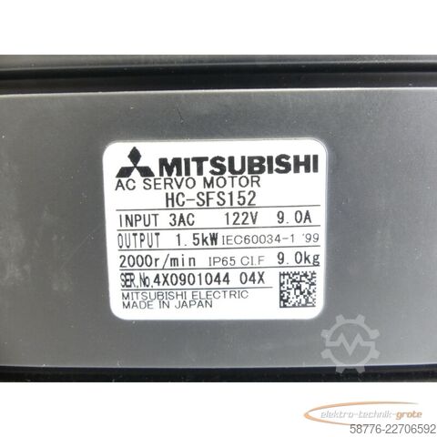 Kontrol ünitesi Mitsubishi HC-SFS152 AC Servomotor SN: 4X090104404X - ! -