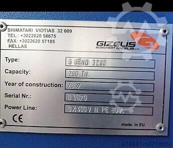 Prasa krawędziowa CNC BOSCHERT G-Bend 3290