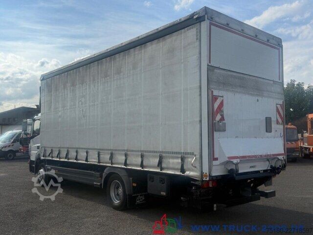 Samochód ciężarowy z plandeką typu platforma Mercedes-Benz Atego 1224 Schiebeplane L+R+ Dach LBW 1.5T AHK