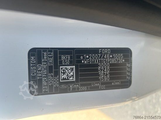 Kastenwagen FORD TRANSIT CUSTOM L2H1 DACHTRäGER, AHV