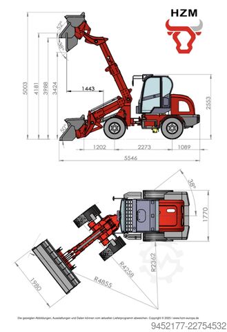 ładowarka HZM 816-T Profi Yunnei 65PS