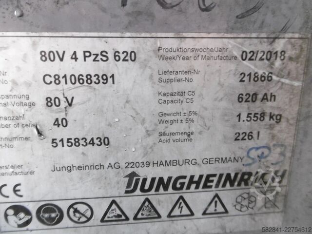 Empilhadeira elétrica de 4 rodas JUNGHEINRICH EFG 430ks 115-500 DZ