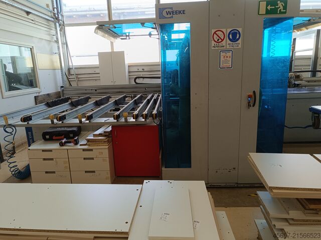 Folyamatos átmenő megmunkáló központ Weeke Optimat BHX