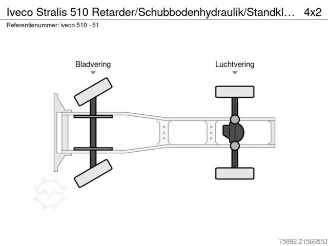 Estándar-SZM Iveco Stralis 510 Retarder/Schubbodenhydraulik/Standk...