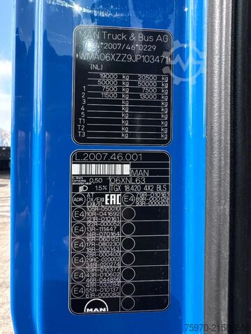 Veszélyes anyagok MAN TGX 18.420 XXL 2018 ADR EXII EXIII FL AT OX + PTO