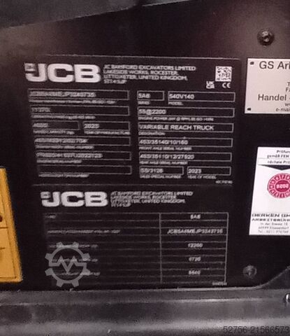 Teleszkópos rakodó JCB 540-140