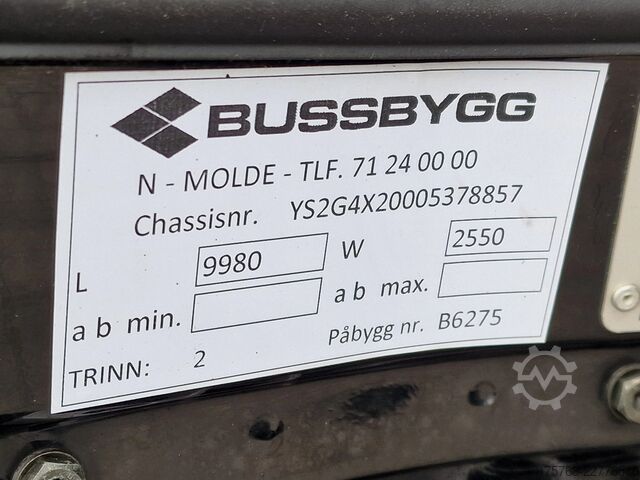 Kufr Scania G320 4x2 - Bussbygg box - Full air - Euro 6 - N...