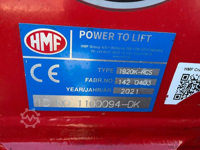 Autolaadkraan  HMF 1920 K4 Radio Control / Kran / Crane