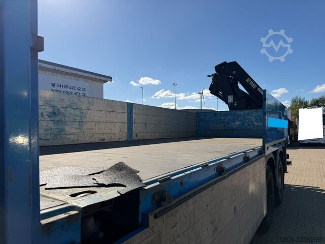 Vrachtauto met open laadbak MAN TGS 28.440 6x6BB HIAB XS244 Funk Container 6,30m