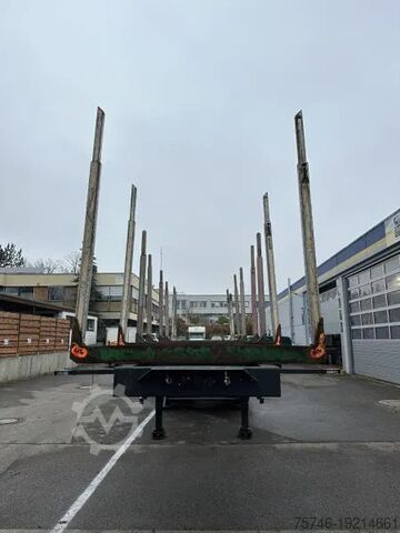 Transportador de madera Doll Holzauflieger 34 to EXTE Rungen TÜV NEU! BOFA H...