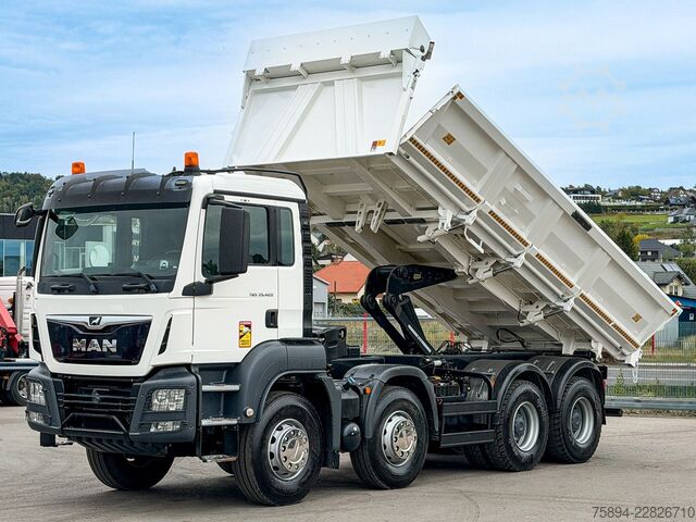 Autocarro ribaltabile MAN TGS 35.420 KIPPER 6,00 m + BORDMATIC * 8x4