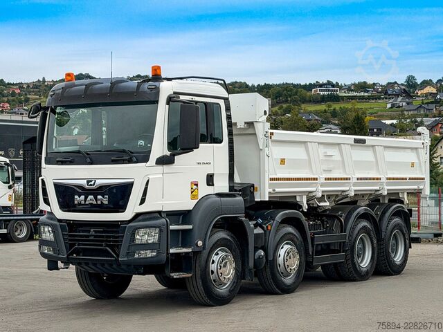 Autocarro ribaltabile MAN TGS 35.420 KIPPER 6,00 m + BORDMATIC * 8x4