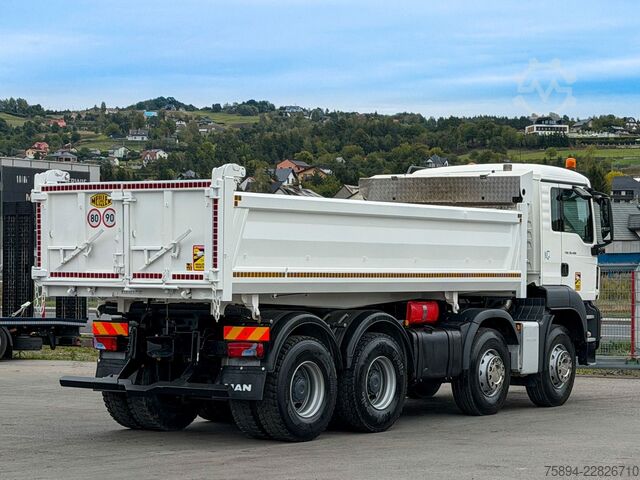 Autocarro ribaltabile MAN TGS 35.420 KIPPER 6,00 m + BORDMATIC * 8x4