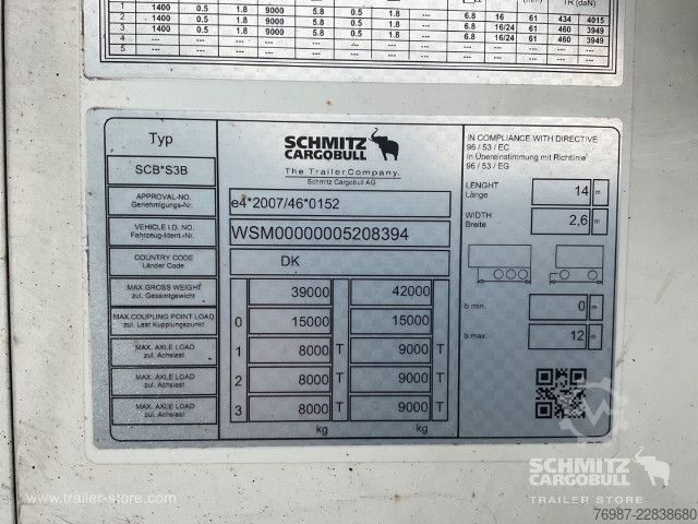 Reefer semitrailer Schmitz Cargobull Tiefkühler Standard Doppelstock