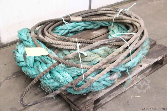 Staalkabel/scheepsstuwage Stahl Nylon Ø27 mm/13m / Ø 100 mm/4 m