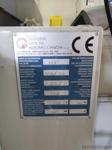 1-vält, valsuppdragsmaskin Giardina G95/05