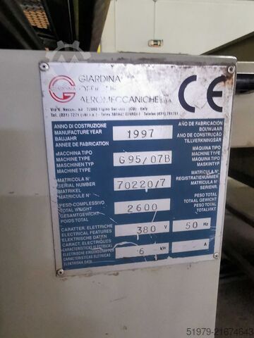 1-vält, valsuppdragsmaskin Giardina G95/05