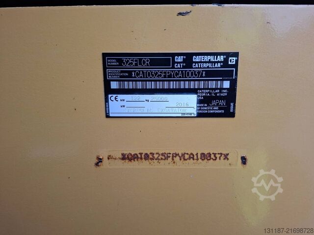 Escavadora de rastos CAT 325 FL CR (With Trimble 3D GPS)