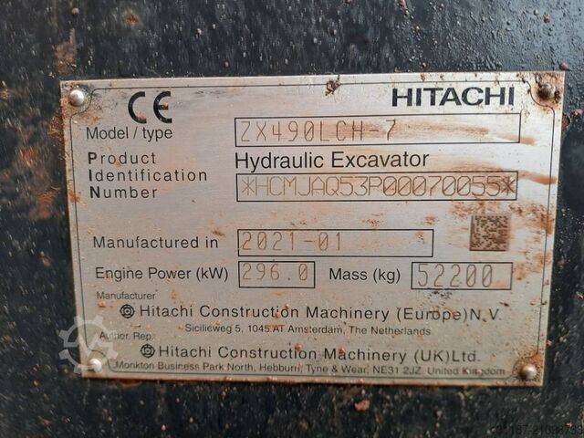 Rupsgraafmachine Hitachi ZX 490 LC H-7