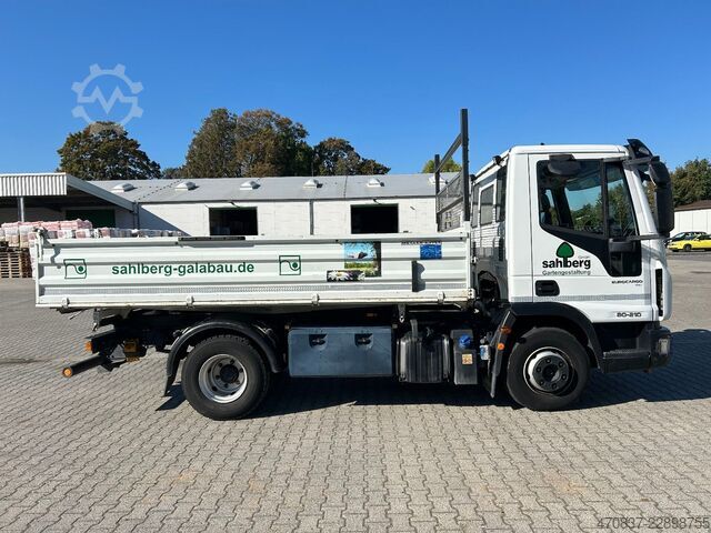 Driezijdige kipper bestelwagen IVECO EuroCargo 80-210 / Meiller + Hohe Bordwände