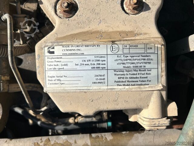MTS standard Terberg YT182 / Motor Problem - Oil Pressure / 2006 / C...