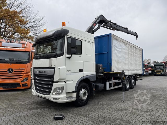 Teherautóra szerelt daru Daf XF480 6X2*4 Kran Hiab X-HiDuo 188