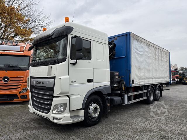 Teherautóra szerelt daru Daf XF480 6X2*4 Kran Hiab X-HiDuo 188